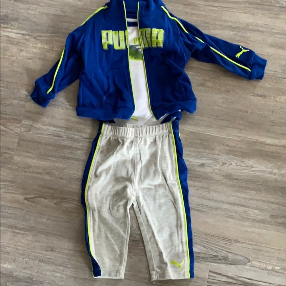 Boys puma tracksuit